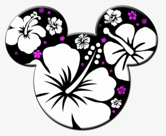 Hawaiian Clipart Mickey Mouse - Mickey Mouse Black And White Clipart, HD Png Download, Transparent PNG