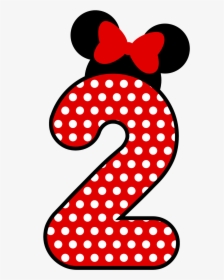 Mickey Mouse Number Minnie Drawing Png Download Free - Number 2 Mickey Mouse, Transparent Png, Transparent PNG