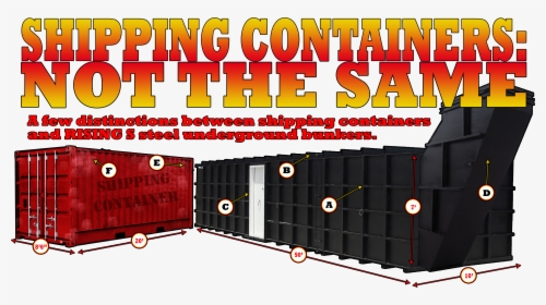 Shipping Container Bomb Shelter, HD Png Download, Transparent PNG
