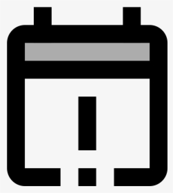 This Icon Looks Like An Exclamation Mark In The Middle - Icon Weekly Black Png, Transparent Png, Transparent PNG