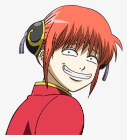 Kagura Gintama Funny Face - Anime Funny Face Png, Transparent Png, Transparent PNG