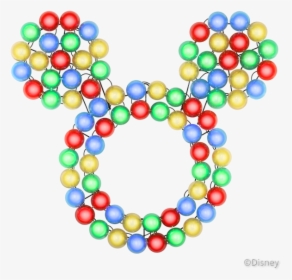 Mickey Mouse Christmas Light Wreath - Lowes Mickey Wreath, HD Png Download, Transparent PNG
