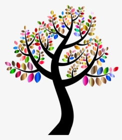 Transparent Colorful Tree Png - Tree With Colorful Leaves, Png Download, Transparent PNG