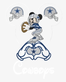 Transparent Dallas Cowboys Clipart - Dallas Cowboy Mickey Clip Art, HD Png Download, Transparent PNG