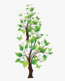 Tree Png Cartoon Color - Дерево Пнг Вектор, Transparent Png, Transparent PNG