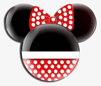 Black Minnie Mouse Head Clip - Minnie Mouse Head Logo, HD Png Download, Transparent PNG