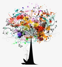 Colorful Vector Tree Png , Png Download - Past Present Future Tree, Transparent Png, Transparent PNG