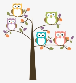 Owls On A Tree, HD Png Download, Transparent PNG