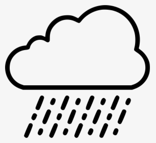 Rain Cloud Png - Cloud With Rain Drawing, Transparent Png, Transparent PNG