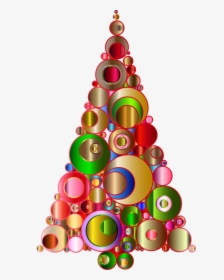 Christmas Decoration - Colourful Christmas Tree Png, Transparent Png, Transparent PNG