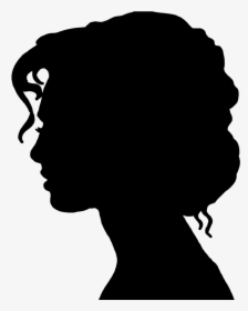 Victorian Era Silhouette Female Woman Drawing - Silhouettes Of A Woman Face, HD Png Download, Transparent PNG