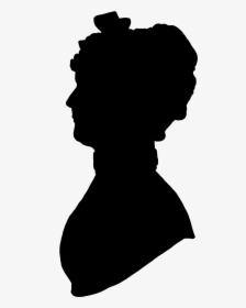 Lady Head Silhouette At Getdrawings - Profile Silhouette Woman Old, HD Png Download, Transparent PNG
