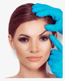 A Surgeon Working On A Woman S Face - Botox Brow Lift, HD Png Download, Transparent PNG