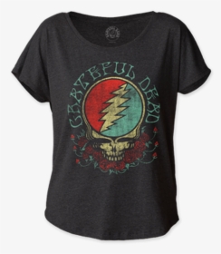 Grateful Dead Steal Your Face Women S Dolman T-shirt - Grateful Dead, HD Png Download, Transparent PNG