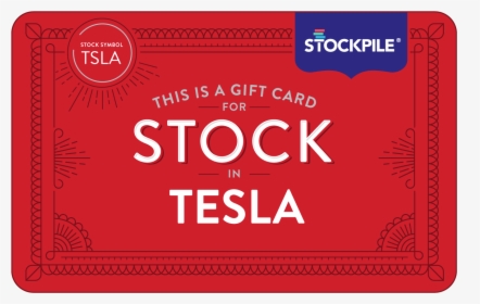 Stockpile Tesla Gift Card, HD Png Download, Transparent PNG