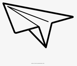 Paper Airplane Coloring Page, HD Png Download, Transparent PNG