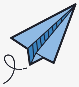 Avion En Papier Icon - Paper Airplane Png Icon, Transparent Png, Transparent PNG