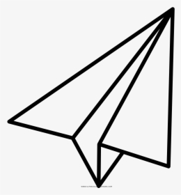 Paper Airplane Coloring Page , Transparent Cartoons - Paper Airplane Clipart, HD Png Download, Transparent PNG