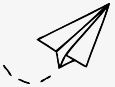 Transparent Paper Plane Png - Easy To Draw Paper Airplane, Png Download, Transparent PNG