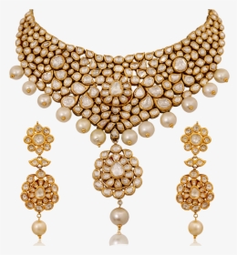 Elegant Kundan Choker Necklace - Necklace, HD Png Download, Transparent PNG
