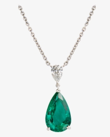 Necklace Png - Gold Emerald Heart Necklace, Transparent Png, Transparent PNG