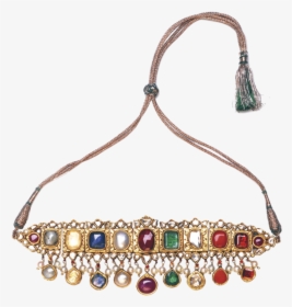 Transparent Choker Necklace Png - Amrapali Jewellery Navaratna, Png Download, Transparent PNG