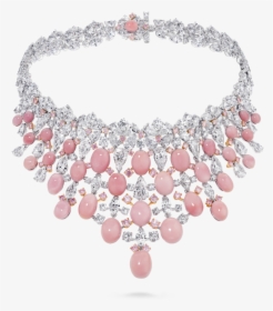 David Morris High Jewelry - Conch Pearl And Diamond Necklace, HD Png Download, Transparent PNG
