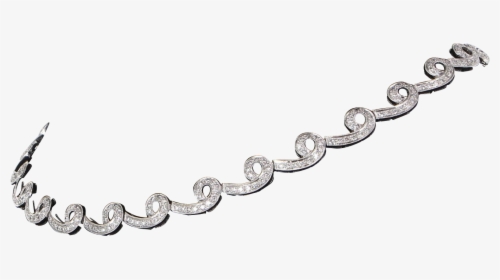 75ct Diamond Swirl Choker Necklace Vintage 18 Karat - Chain, HD Png Download, Transparent PNG