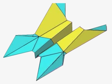 Paper Airplane Folds, HD Png Download, Transparent PNG