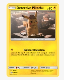 Detective Pikachu Pokemon Card, HD Png Download, Transparent PNG