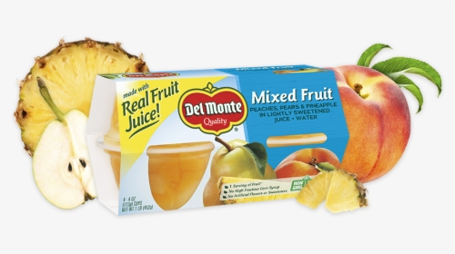 Mixed Fruit, Fruit Cup® Snacks - Del Monte Fruit Cup Snacks In 100% Juice, HD Png Download, Transparent PNG
