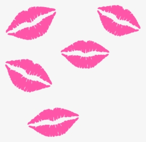 Eyelashes Clipart Lip - Pink Lips Clip Art, HD Png Download, Transparent PNG