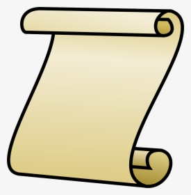 Scroll Icon Note Paper Open Cartoon Letter Roll - Paper Scroll Clipart, HD Png Download, Transparent PNG