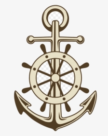 Ship Wheel Anchor Ships Paper Clip Art Vector Painted - Clip Art Ship Wheel, HD Png Download, Transparent PNG