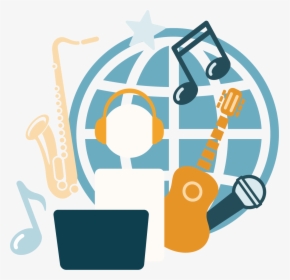 Student Learning Music Online, HD Png Download, Transparent PNG