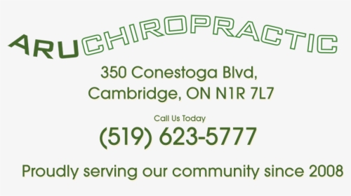 Aru Chiropractic Cambridge Ontario Chiropractor Massage - Community, HD Png Download, Transparent PNG