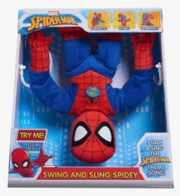 Marvel Swing & Sling Spider-man - Swing And Sling Spiderman, HD Png Download, Transparent PNG