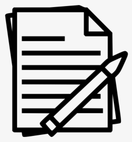 Transparent Pencil And Paper Png - Pencil And Book Icon Png, Png Download, Transparent PNG