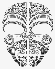 Tribal Skull Tattoos Clipart Maori - Maori Face Tattoo Drawing, HD Png Download, Transparent PNG