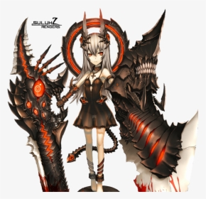 Demon Badass Anime Female, HD Png Download, Transparent PNG