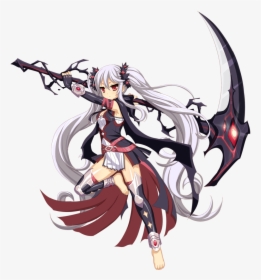 Anime Character With Reaper, HD Png Download, Transparent PNG