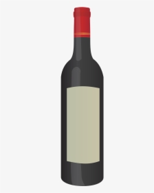 Red Wine Bottle Clipart, HD Png Download, Transparent PNG