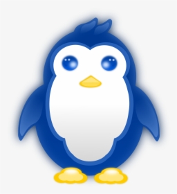 Small Penguin Clip Arts - Blue Penguins Cartoons, HD Png Download, Transparent PNG
