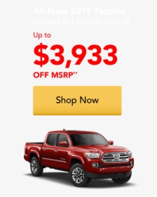 All-new 2019 Tacoma Limited Double Cab V6, HD Png Download, Transparent PNG