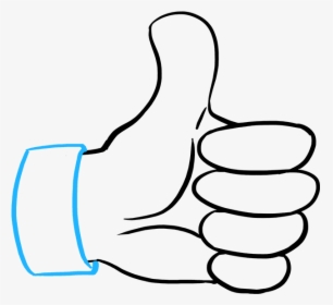 How To Draw Thumbs Up Sign, HD Png Download, Transparent PNG