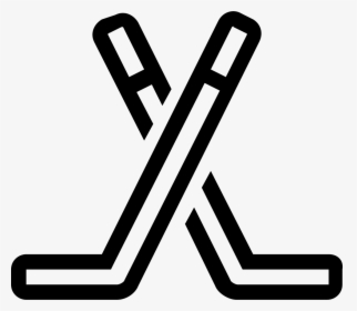 Two Hockey Sticks Outline, HD Png Download, Transparent PNG