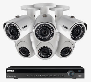 8 Channel 2k Home Security System With 6 Weatherproof, HD Png Download, Transparent PNG