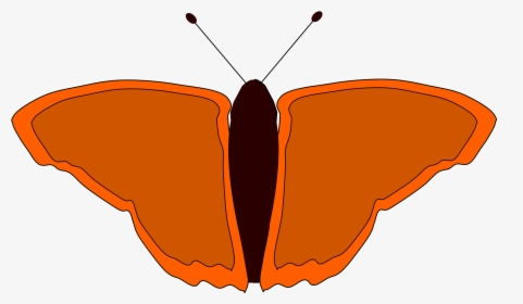 Orange Butterfly Clip Arts, HD Png Download, Transparent PNG