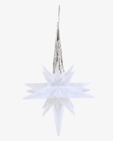 Star With Glitter, White, 10,5cm, HD Png Download, Transparent PNG