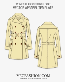 Jacket Clipart Trench Coat, HD Png Download, Transparent PNG